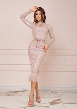 Load image into Gallery viewer, MALLINY ICON Backless Pink Dress