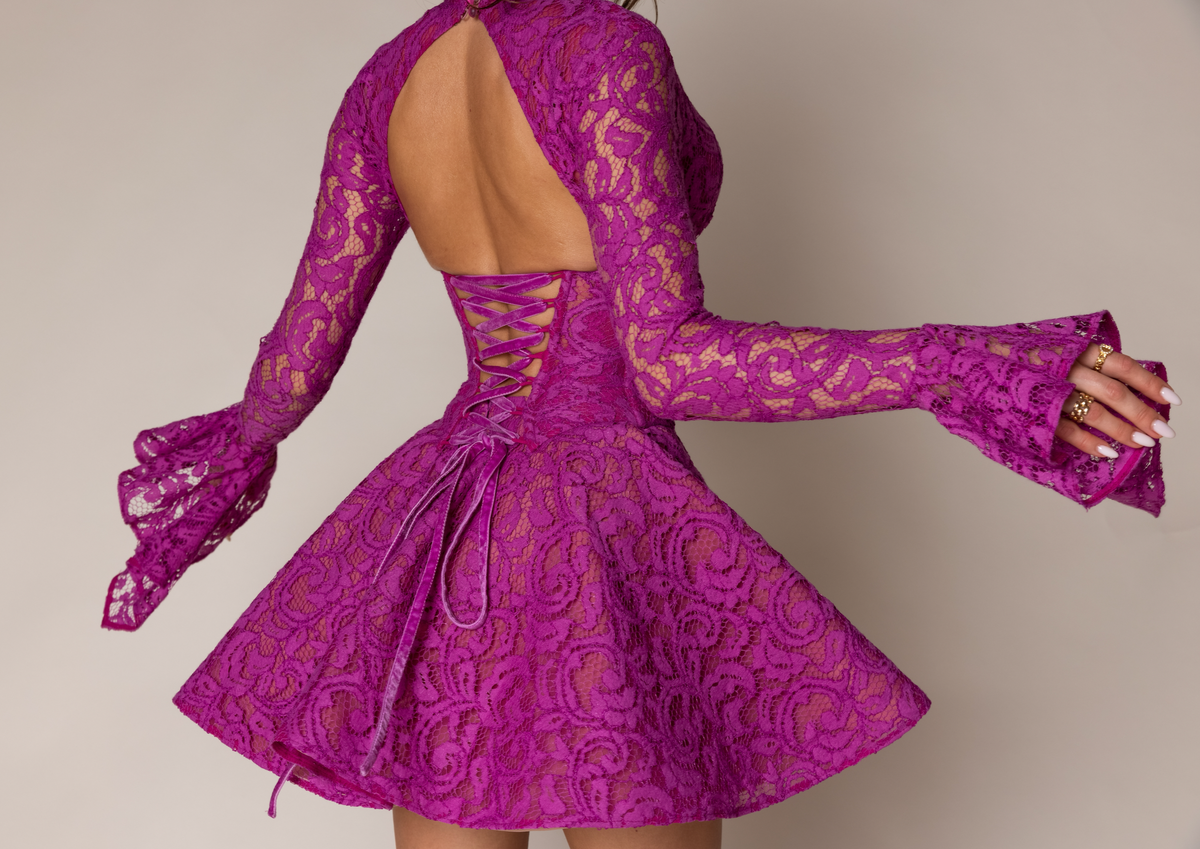 Wifey Dress in Mulberry Pink