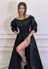 Load image into Gallery viewer, DUCHESS Black Long Dress