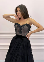 Load image into Gallery viewer, Black Tulle & Lace Dress