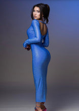Load image into Gallery viewer, Moonstone Very Peri Crystal Dress