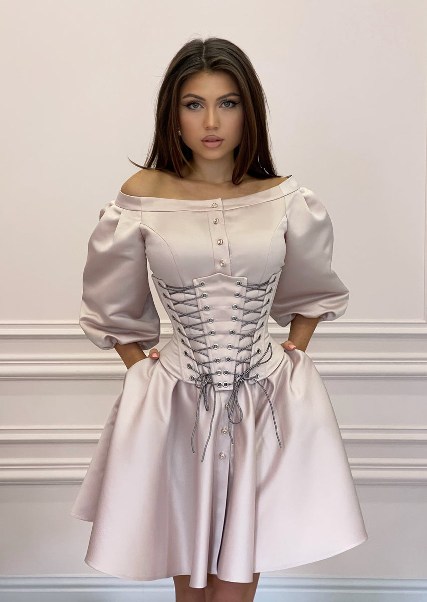 DUCHESS Pearl Beige Dress