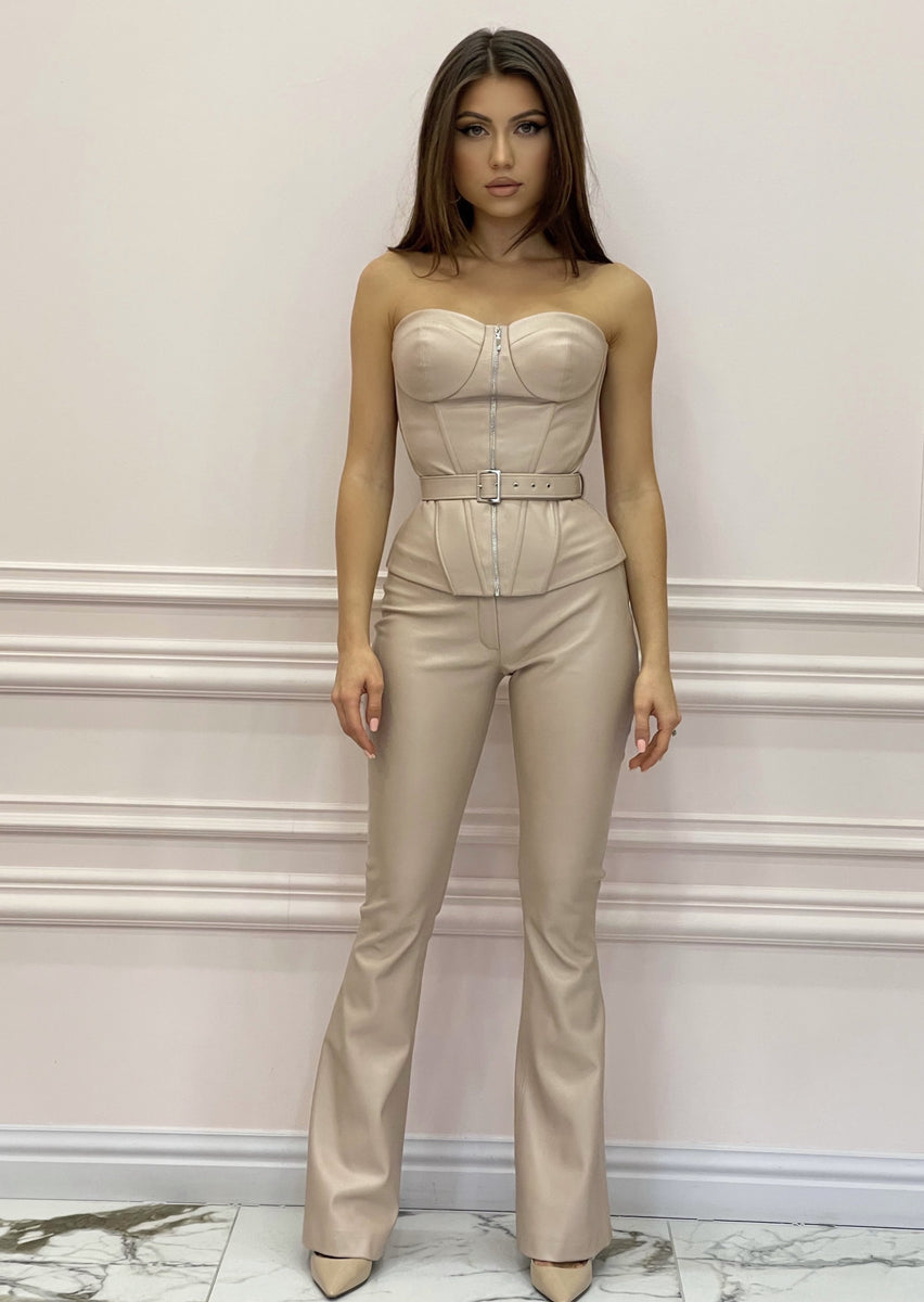 LADY DANGER Powder Beige Eco-Leather Set