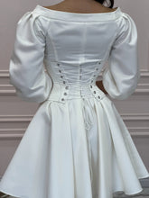 Load image into Gallery viewer, MALLINY Waist-Shaping Royal White Corset