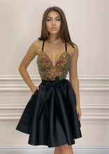 Load image into Gallery viewer, Chameleon Sequins & Duchess Dress