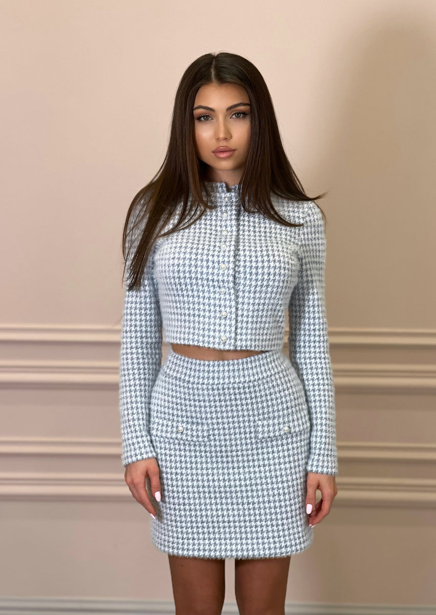 FLUFFY Grey Two-Piece Set