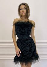 Load image into Gallery viewer, HOLLYWOOD STAR Black Velvet Dress