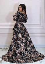 Load image into Gallery viewer, DUCHESS Leopard Print Long Dress