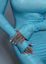 Load image into Gallery viewer, Moonstone Baby Blue Crystal Dress