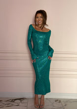 Load image into Gallery viewer, Moonstone Green Crystal Dress