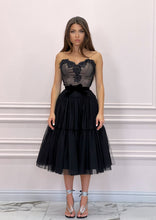 Load image into Gallery viewer, Black Tulle & Lace Dress