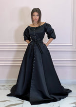 Load image into Gallery viewer, DUCHESS Black Long Dress