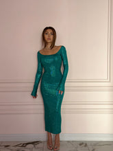 Load image into Gallery viewer, Moonstone Green Crystal Dress