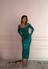 Load image into Gallery viewer, Moonstone Green Crystal Dress