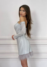 Load image into Gallery viewer, Seline Mini Dress with Feathers