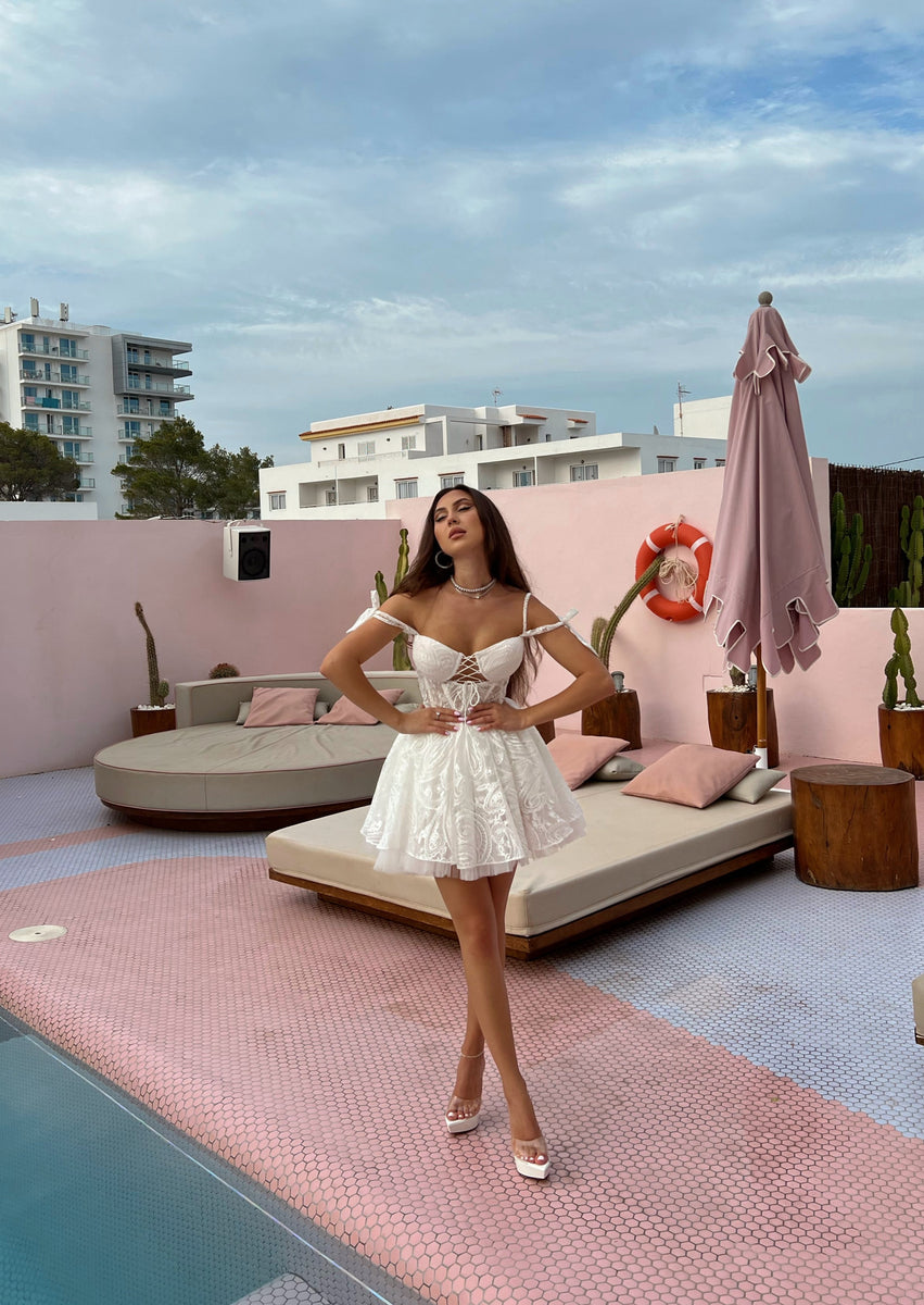 Blossom White Lace Dress