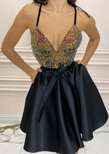 Load image into Gallery viewer, Chameleon Sequins & Duchess Dress