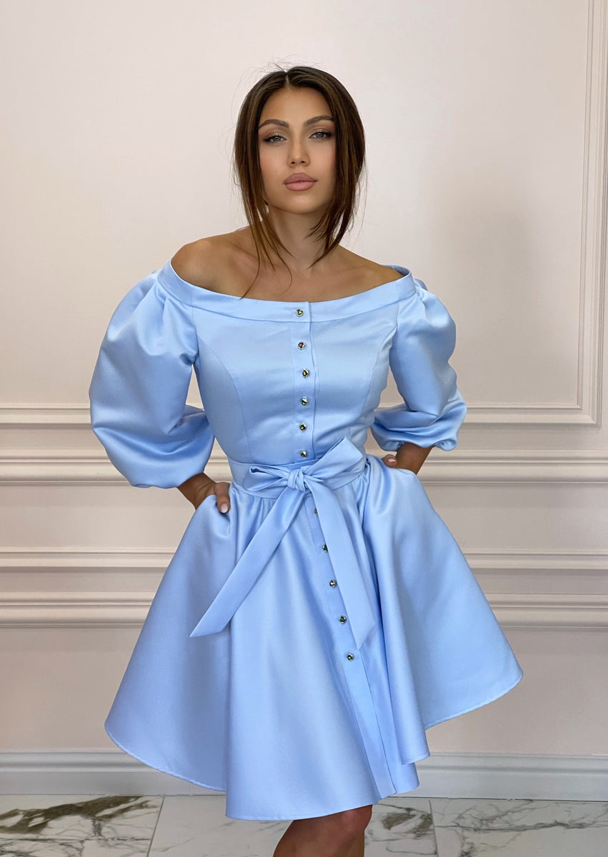 Sky Blue DUCHESS Dress – Malliny