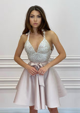 Load image into Gallery viewer, BonBon Pearl Beige Dress