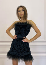 Load image into Gallery viewer, HOLLYWOOD STAR Black Velvet Dress