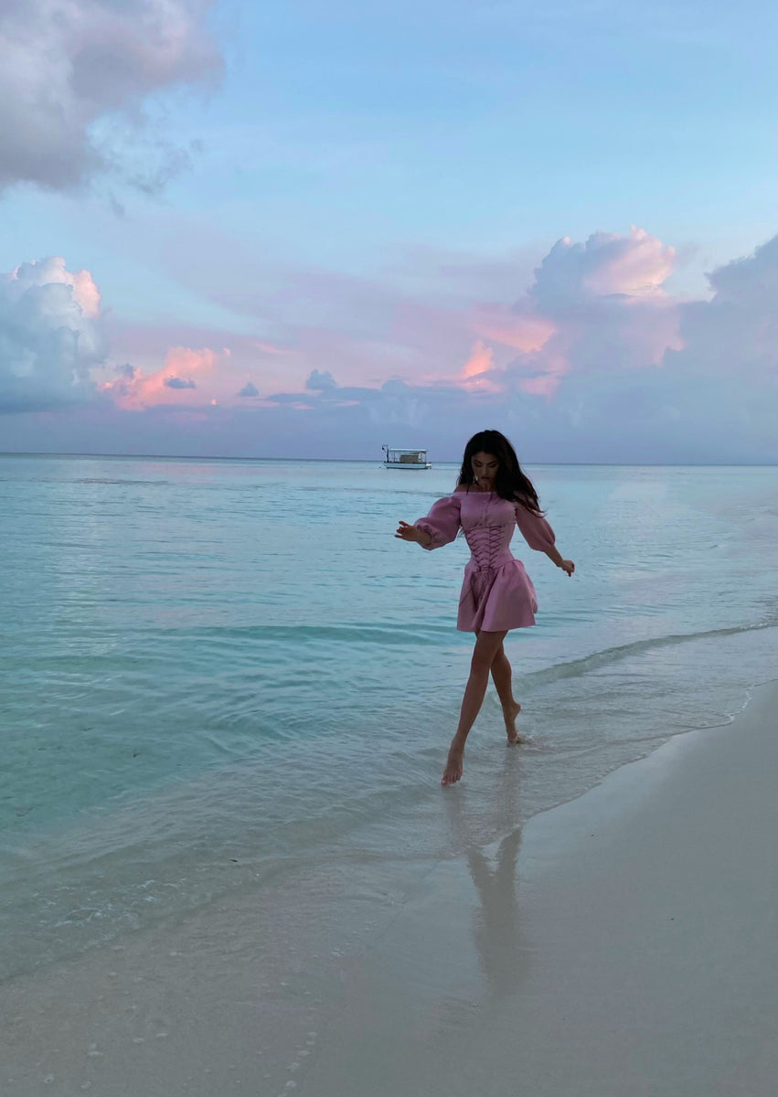 MALLINY Waist-Shaping Royal PINK Corset