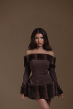 Load image into Gallery viewer, Brown Winter Muse Mini Dress
