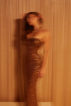 Load image into Gallery viewer, Golden Eclipse Crystal Dress
