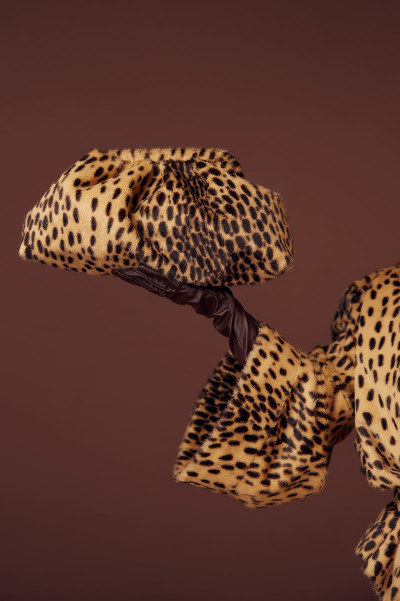 Cheetah Faux Fur Clutch