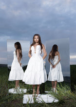 Load image into Gallery viewer, Miss Malliny White Dress with Plunging Décolleté
