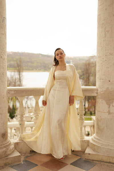 Moonveil Dress & Cardigan Set