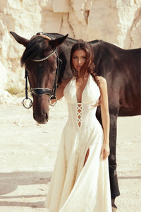 Poeme Ivory Lace Dress