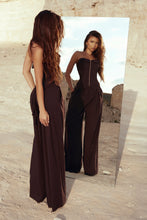 Load image into Gallery viewer, Chocolate Corset &amp; Trousers Set
