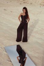 Load image into Gallery viewer, Chocolate Corset &amp; Trousers Set
