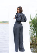 Load image into Gallery viewer, Tailored Jacket, Corset &amp; Trousers Set in Deep Blue
