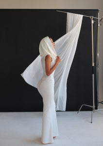 OMBRA White Hood Dress