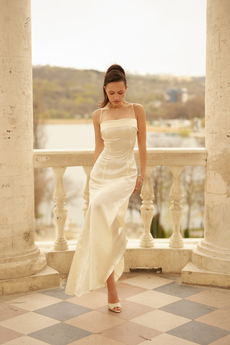 Moonveil Dress & Cardigan Set