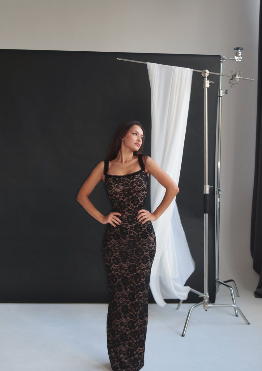 Innamorata Black Lace Dress