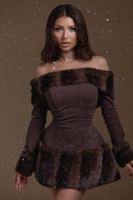 Load image into Gallery viewer, Brown Winter Muse Mini Dress
