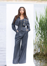 Load image into Gallery viewer, Tailored Jacket, Corset &amp; Trousers Set in Deep Blue
