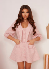 Load image into Gallery viewer, Poupée Pink Tweed Dress
