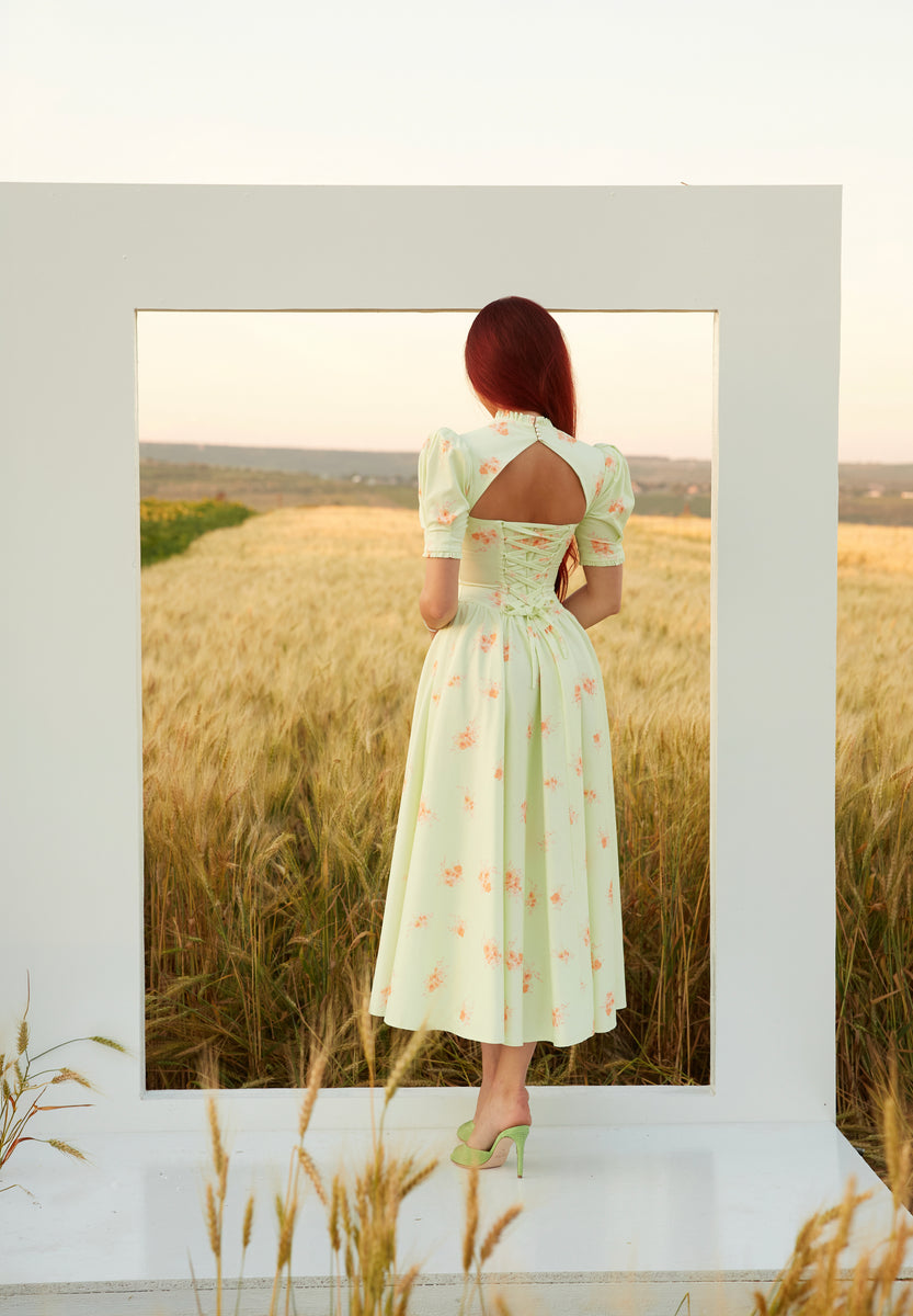 Èloise Floral Green Dress