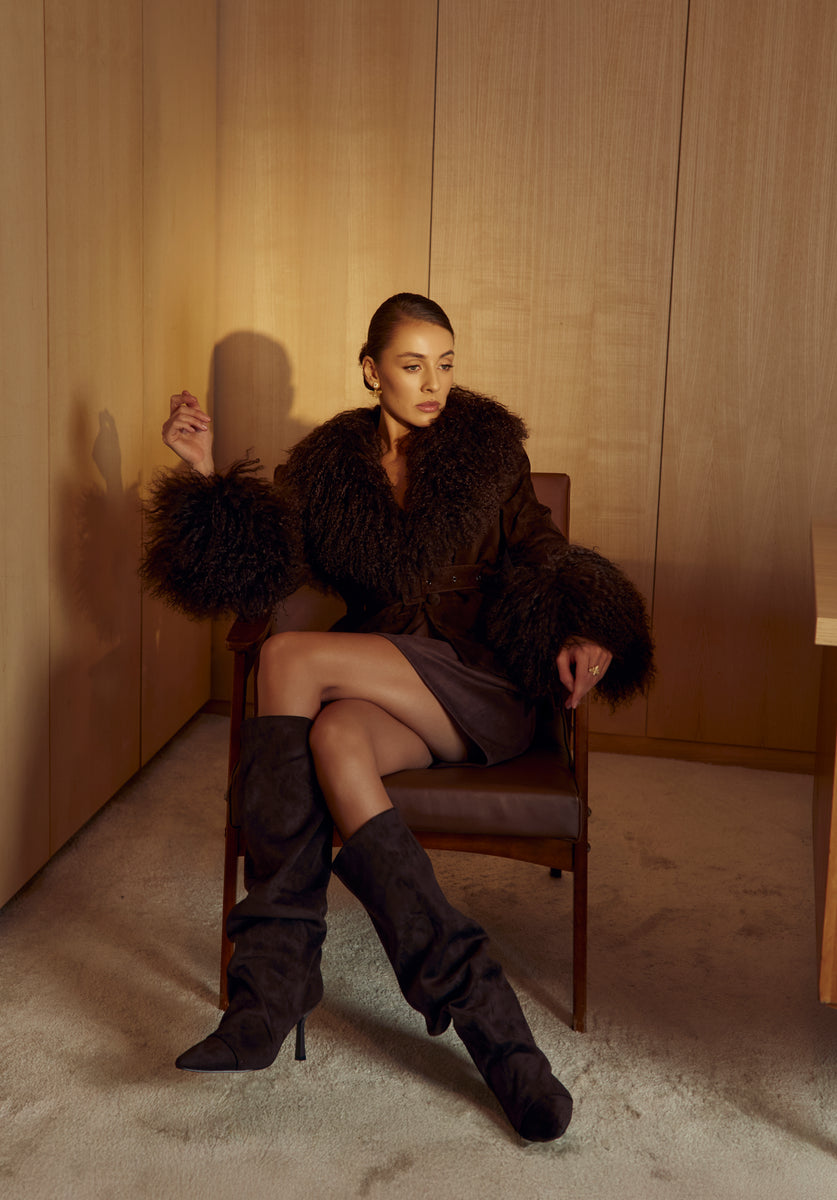 Espresso Brown Suede Jacket