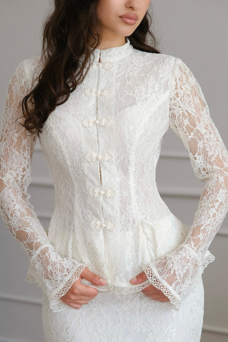 Amaya Ivory Lace Set