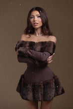 Load image into Gallery viewer, Brown Winter Muse Mini Dress
