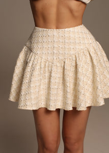 Cream Tweed Grace Blazer & Skirt Set