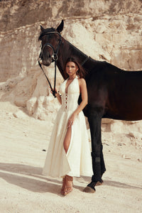 Poeme Ivory Lace Dress
