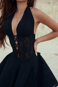 Poeme Black Lace Dress