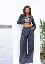 Load image into Gallery viewer, Tailored Jacket, Corset &amp; Trousers Set in Deep Blue
