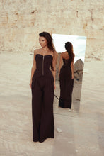 Load image into Gallery viewer, Chocolate Corset &amp; Trousers Set
