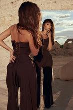 Load image into Gallery viewer, Chocolate Corset &amp; Trousers Set
